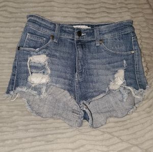 Oasis Ripped Jean Shorts